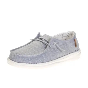 Hey Dude Youth Wendy Linen Grey Casual
