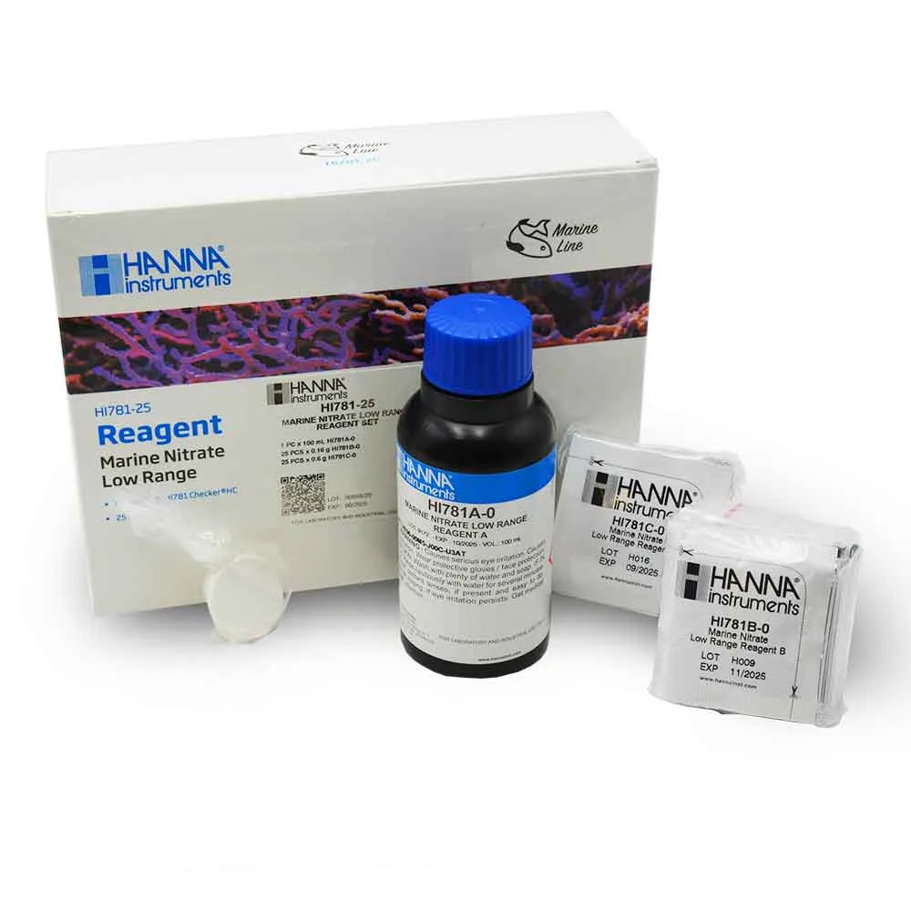 (HI781-25) Marine Low Range Nitrate Checker Reagents (25 Tests) - Hanna Instruments