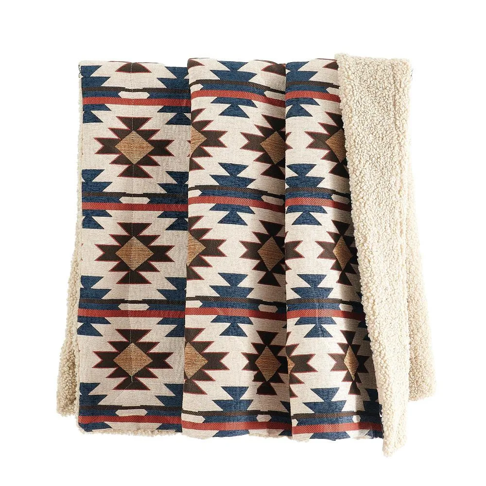Hiend Accents Mariella Chenille Teddy Backed Throw