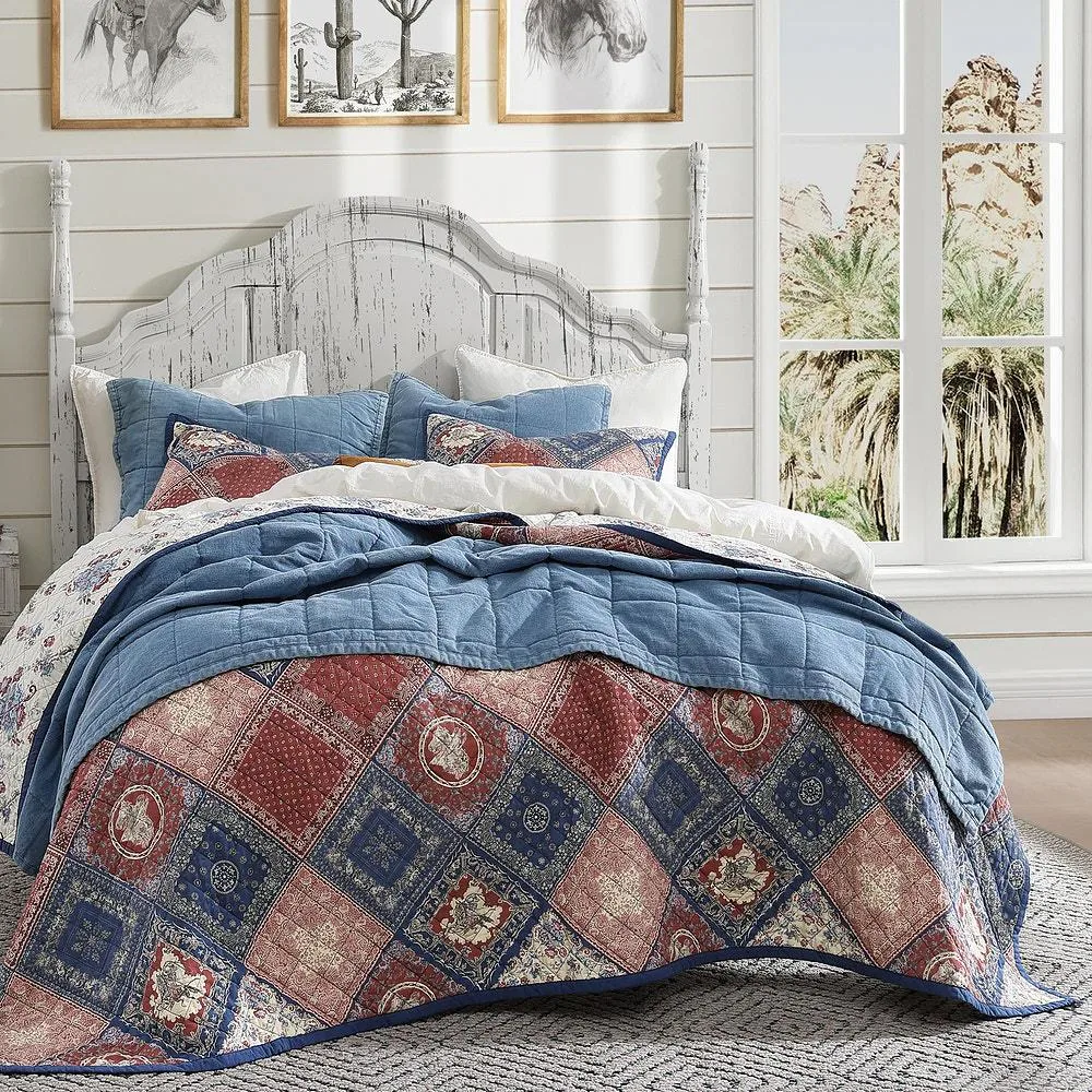 Hiend Accents Patchwork Bandana Quilt Set