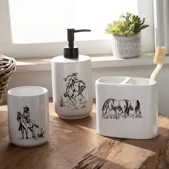 Hiend Accents Ranch Life 3 Piece Bath Set