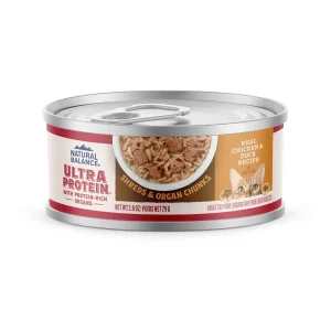 High-Protein Chicken & Duck Wet Cat Food - Shreds in Broth | Natural Balance