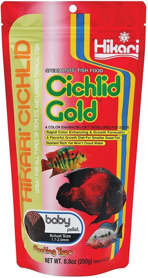 Hikari Cichlid Gold Color Enhancing Fish Food - Baby Pellet