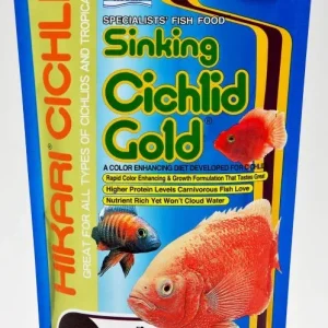 Hikari Cichlid Gold Color Enhancing Sinking Fish Food - Medium Pellet