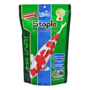 Hikari USA Staple Growth Formula Pellet Fish Food for Koi and Other Pond Fishes, 17.6 oz, Large