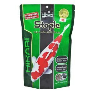 Hikari USA Staple Growth Formula Pellet Fish Food for Koi and Other Pond Fishes, 17.6 oz, Medium