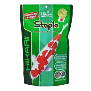 Hikari USA Staple Growth Formula Pellet Fish Food for Koi and Other Pond Fishes, 17.6 oz, Mini