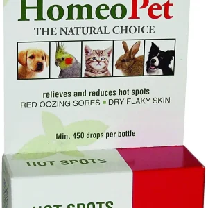 HomeoPet Hot Spots Cat and Dog First Aid Care - 15 ml