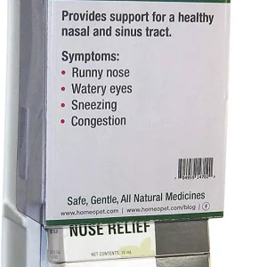 HomeoPet Nose Relief Display Cat and Dog First Aid Care - 15 ml - 6 Count