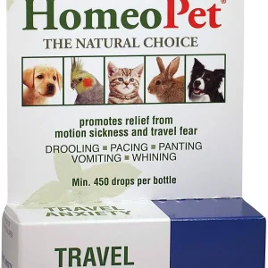 HomeoPet Travel Anxiety Cat and Dog First Aid Care - 15 ml