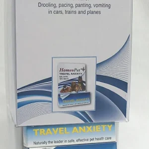 HomeoPet Travel Anxiety Display Cat and Dog First Aid Care - 15 ml - 6 Count