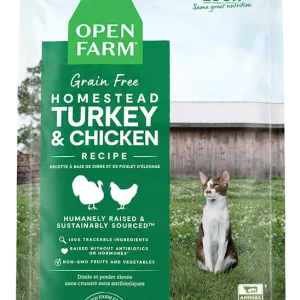 Homestead Turkey & Chicken Grain-Free Cat Kibble