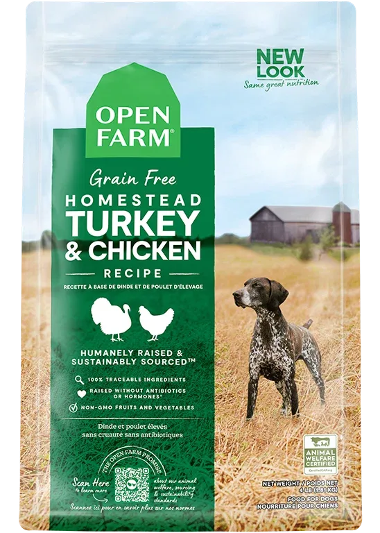 Homestead Turkey & Chicken Grain-Free Dog Kibble