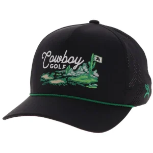 Hooey Cowboy Golf Hills Black Cap