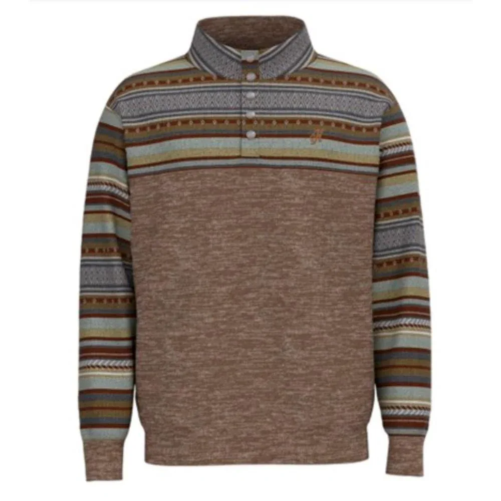 Hooey Mens Brown Serape Stevie Pullover
