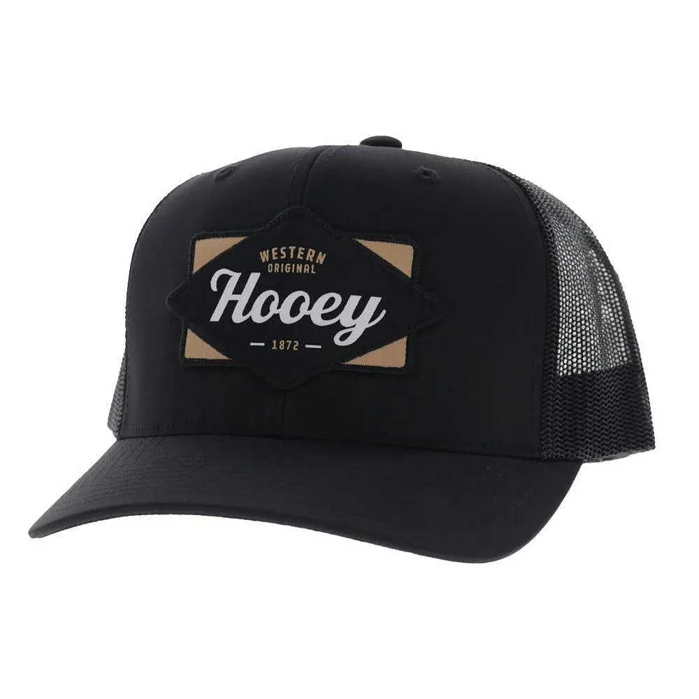 Hooey Men's Diamond Black Trucker Cap