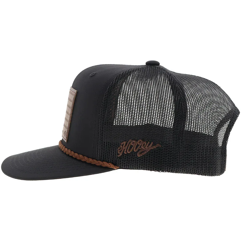 Hooey Men's Liberty Roper Black Cap - Image 2