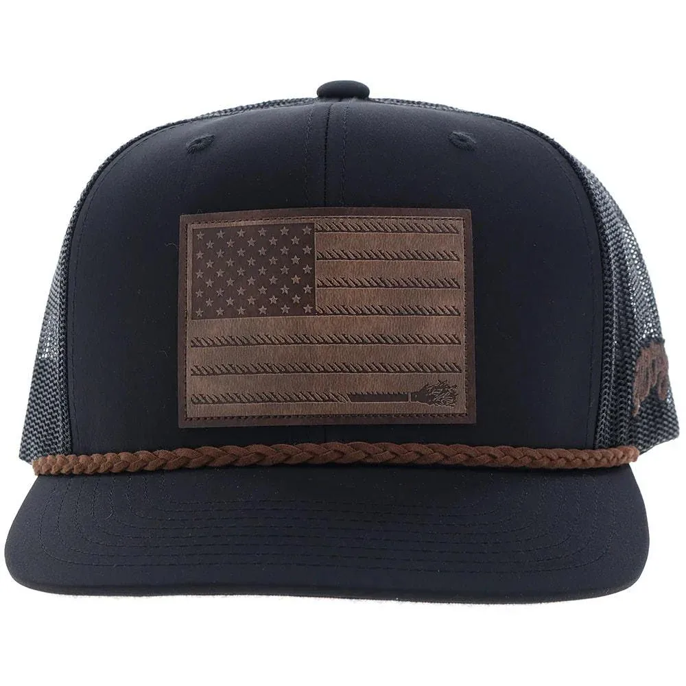 Hooey Men's Liberty Roper Black Cap
