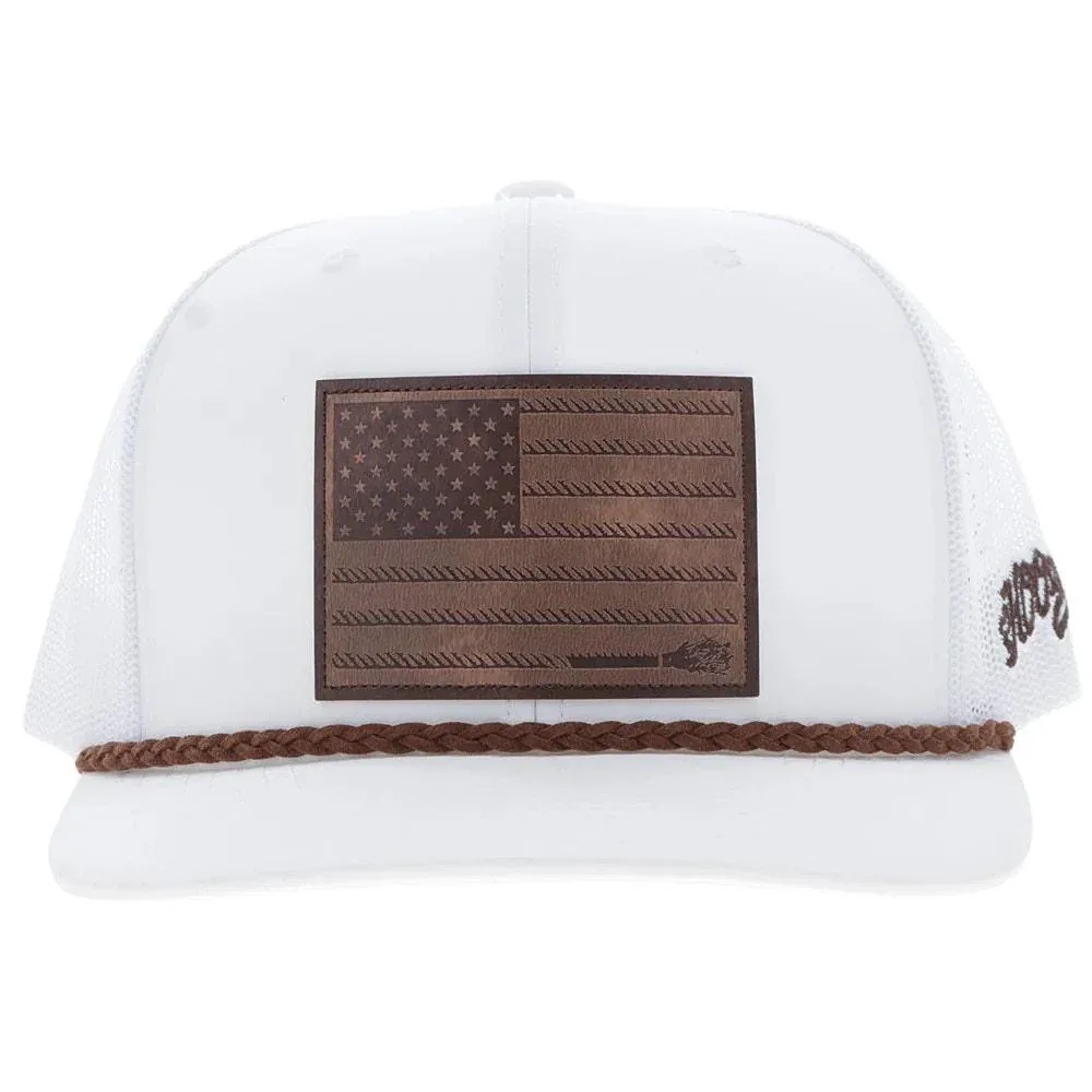 Hooey Men's Liberty Roper White Cap