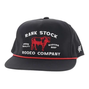 Hooey Men's Rank Stock Black Trucker Cap