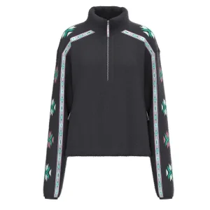 Hooey Women's Charcoal Aztec Fleece Pullover