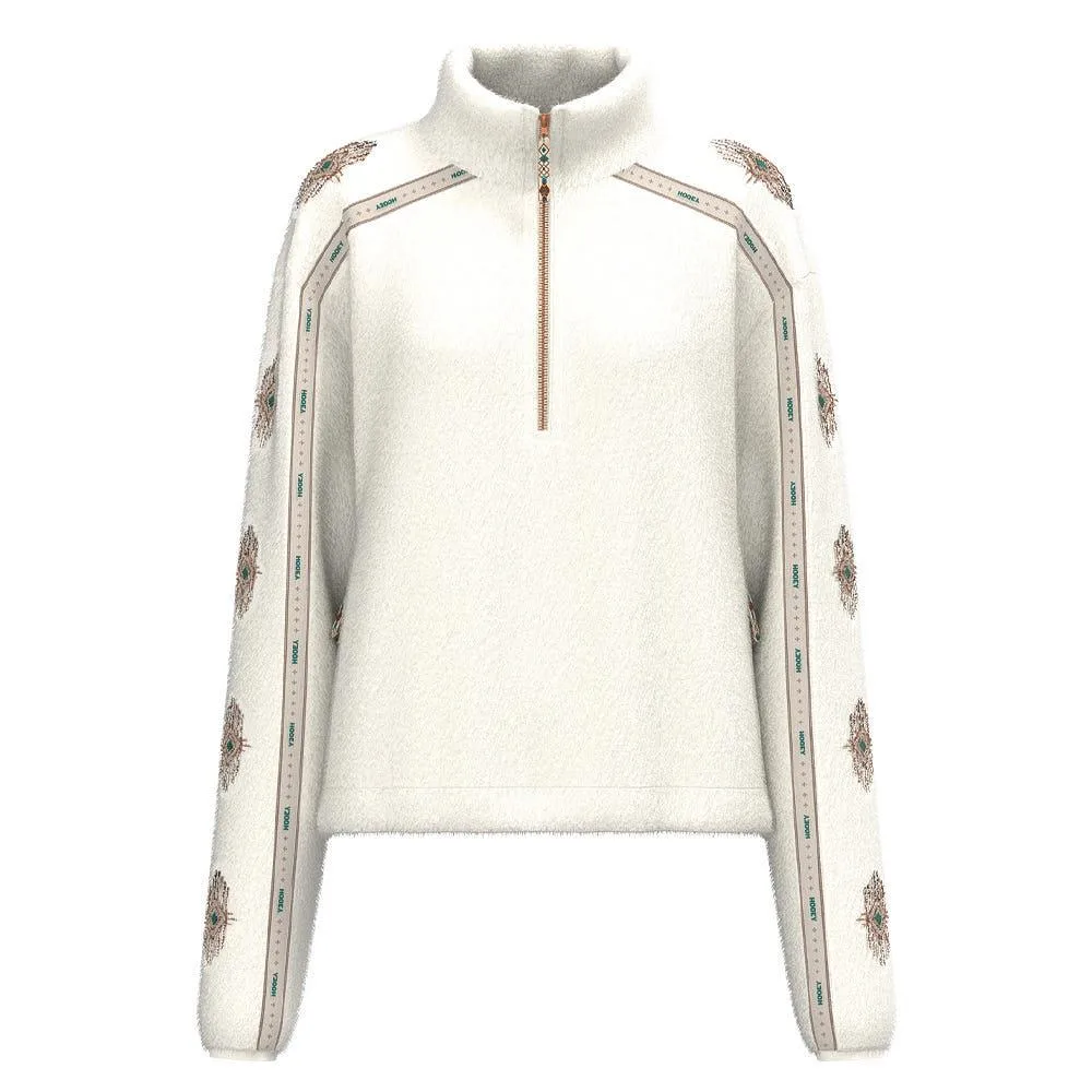 Hooey Women's Cream Aztec Fleece Pullover