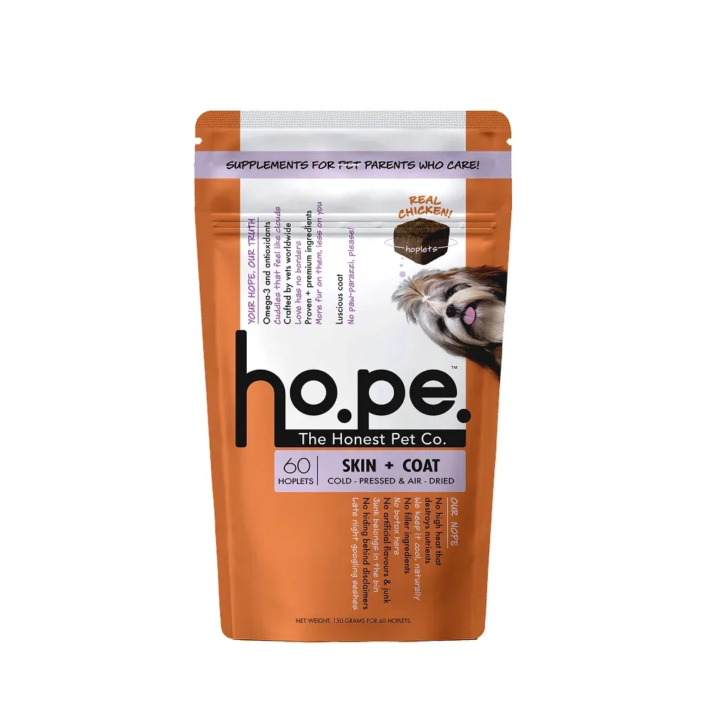Hope Chicken Flavoured Skin+Coat Supplement for Dogs