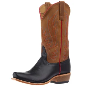 Horse Power Boots Men's Black Full Grain Vamp 13in Copper Mad Cat Top