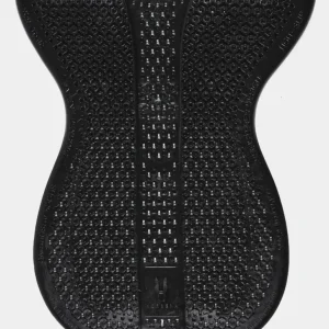 Horsena Front Balance Gel Pad (23-8 mm) with Rolled Edge Eco-Sheepskin_ Dressage-Black