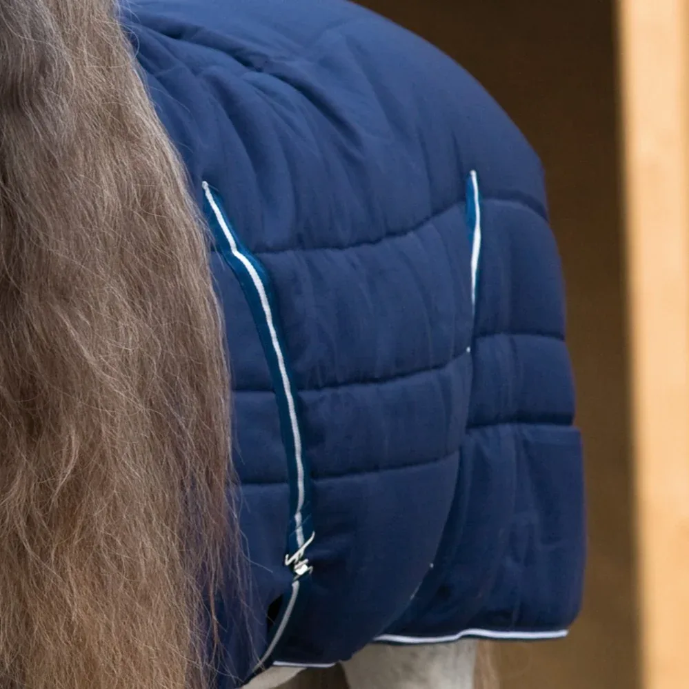 Horseware Ireland Navy and White 400G Rambo Stable Sheet - Image 2