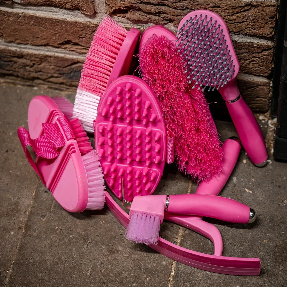 Horseware Ireland Newmarket Whitney Pink Grooming Brush Set