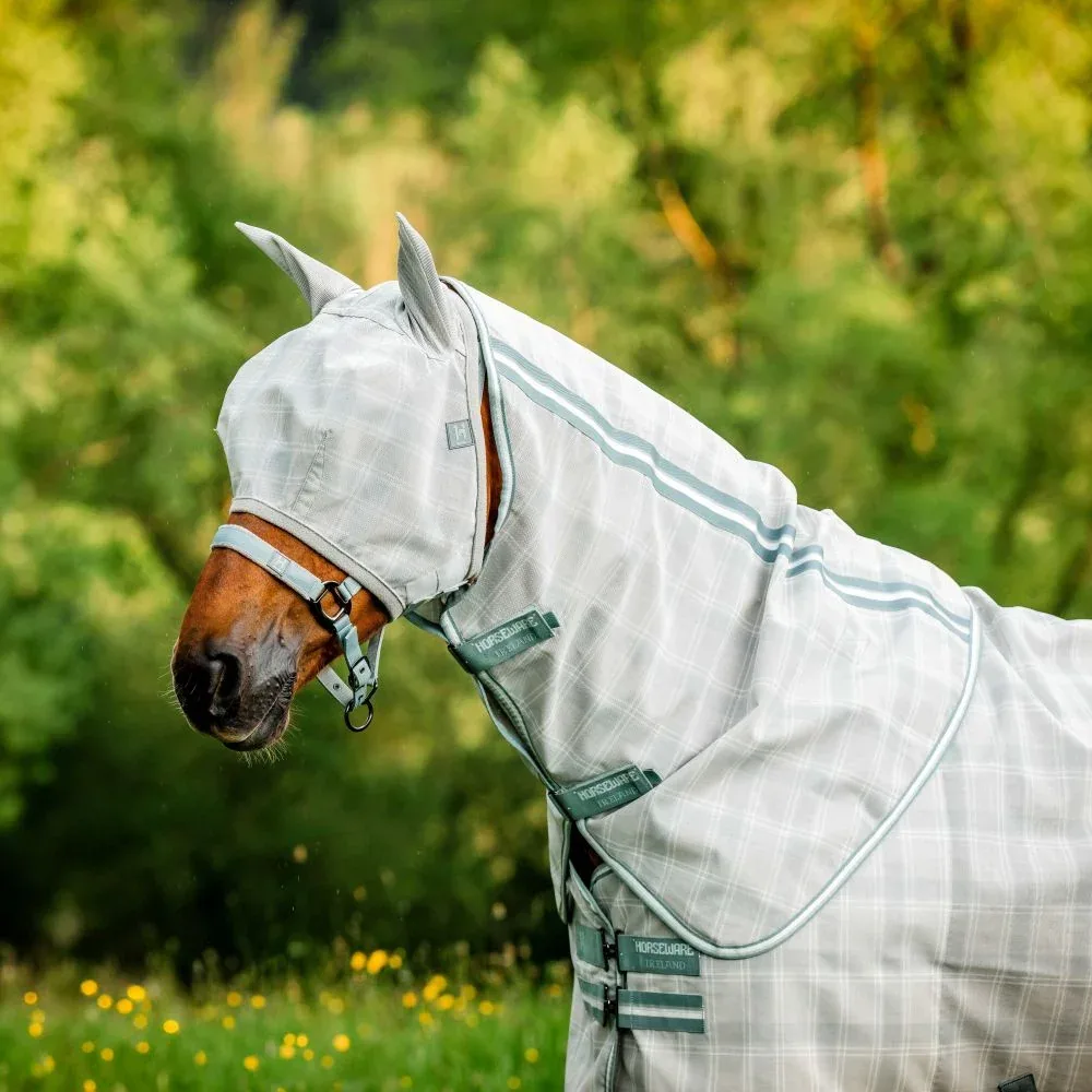 Horseware Ireland Newmarket Witney and Charcoal Horse Fly Mask with Ears