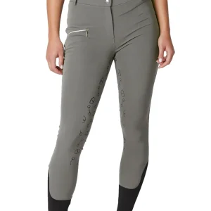 Horze Ladies’ Mabel High-Waist Bit-Print Silicone Full-Seat Breech