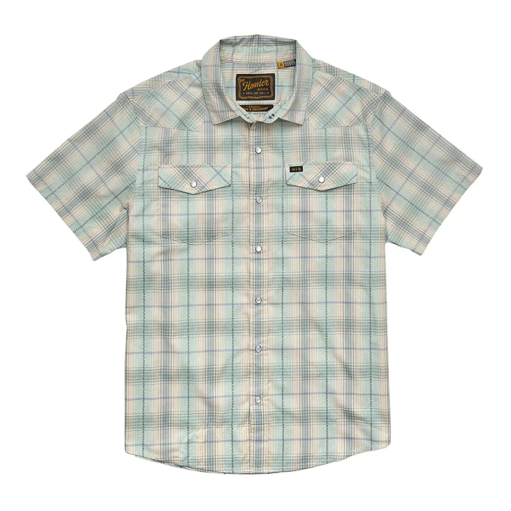 Howler Brothers H Bar Prairie Plaid Seafoam Shirt - Image 2