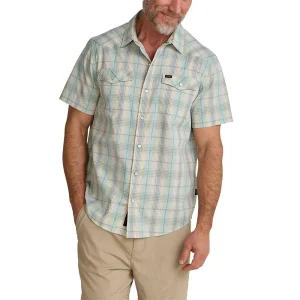Howler Brothers H Bar Prairie Plaid Seafoam Shirt