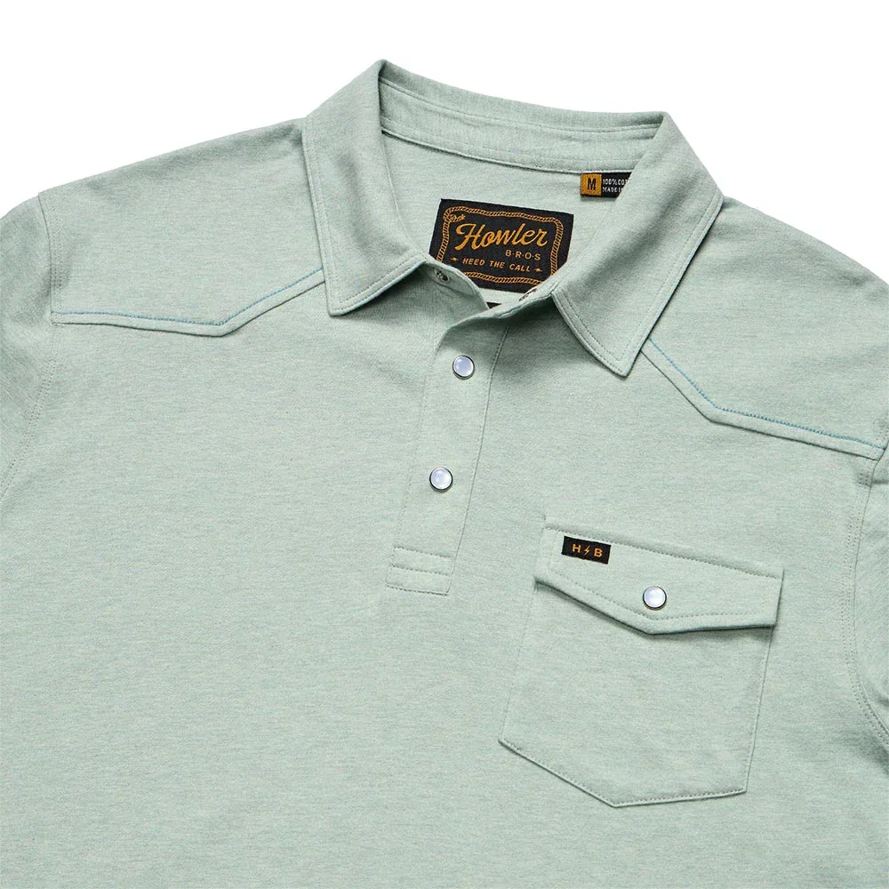 Howler Brothers Men's Ranchero Seafoam Polo - Image 2