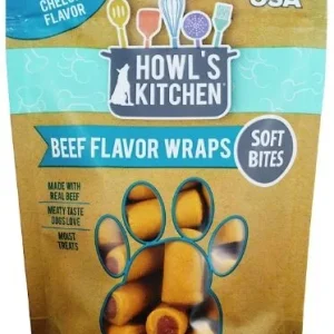 Howl's Kitchen Beef Flavor Wraps Soft Bites - Beef & Cheese Flavor