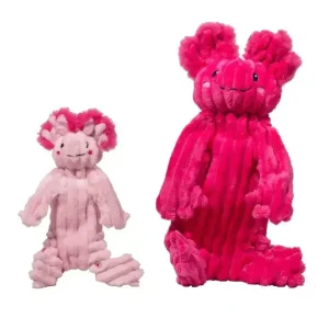 HuggleHounds X-Brace Kiki & Gillie Axolotl Dog Toys