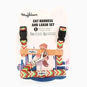 Hugsmart Pet Cat Harness & Leash Set