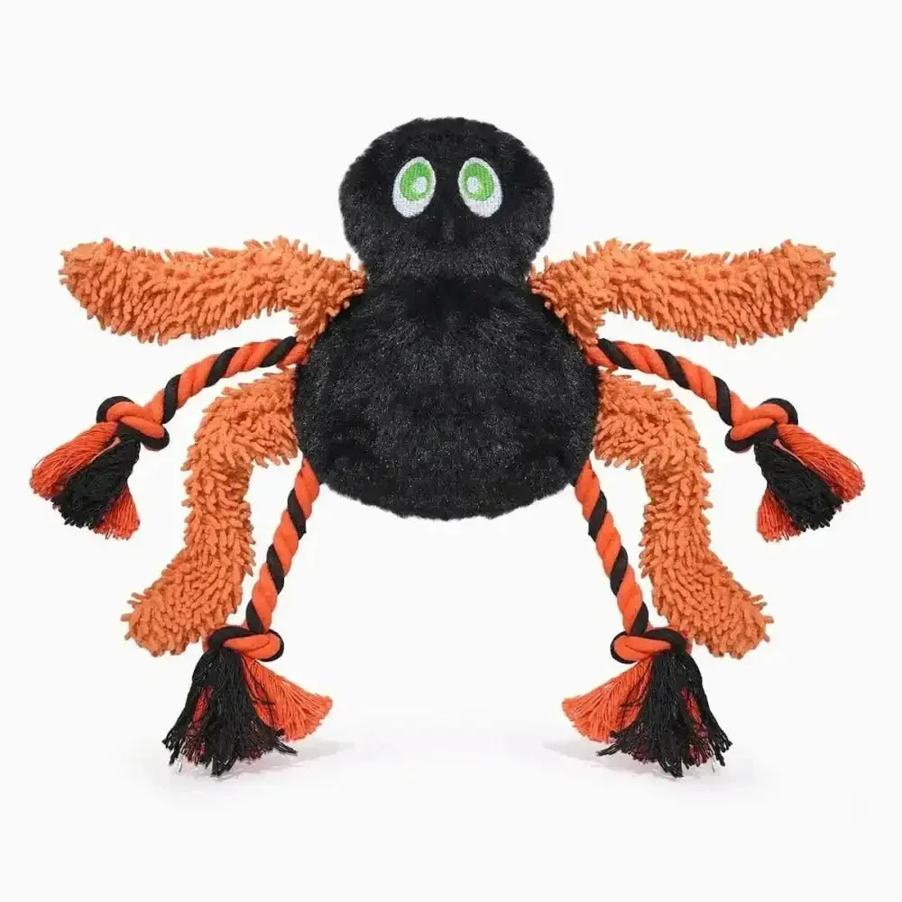 Hugsmart Pet Howloween Night Rope Spider Dog Rope Toy