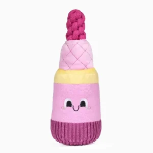Hugsmart Pet Lipstick Plush Dog Toy - Cute & Durable