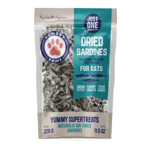 Hungry Paws Sardine Treats for Cats - Yummy Supertreats 2.5 oz