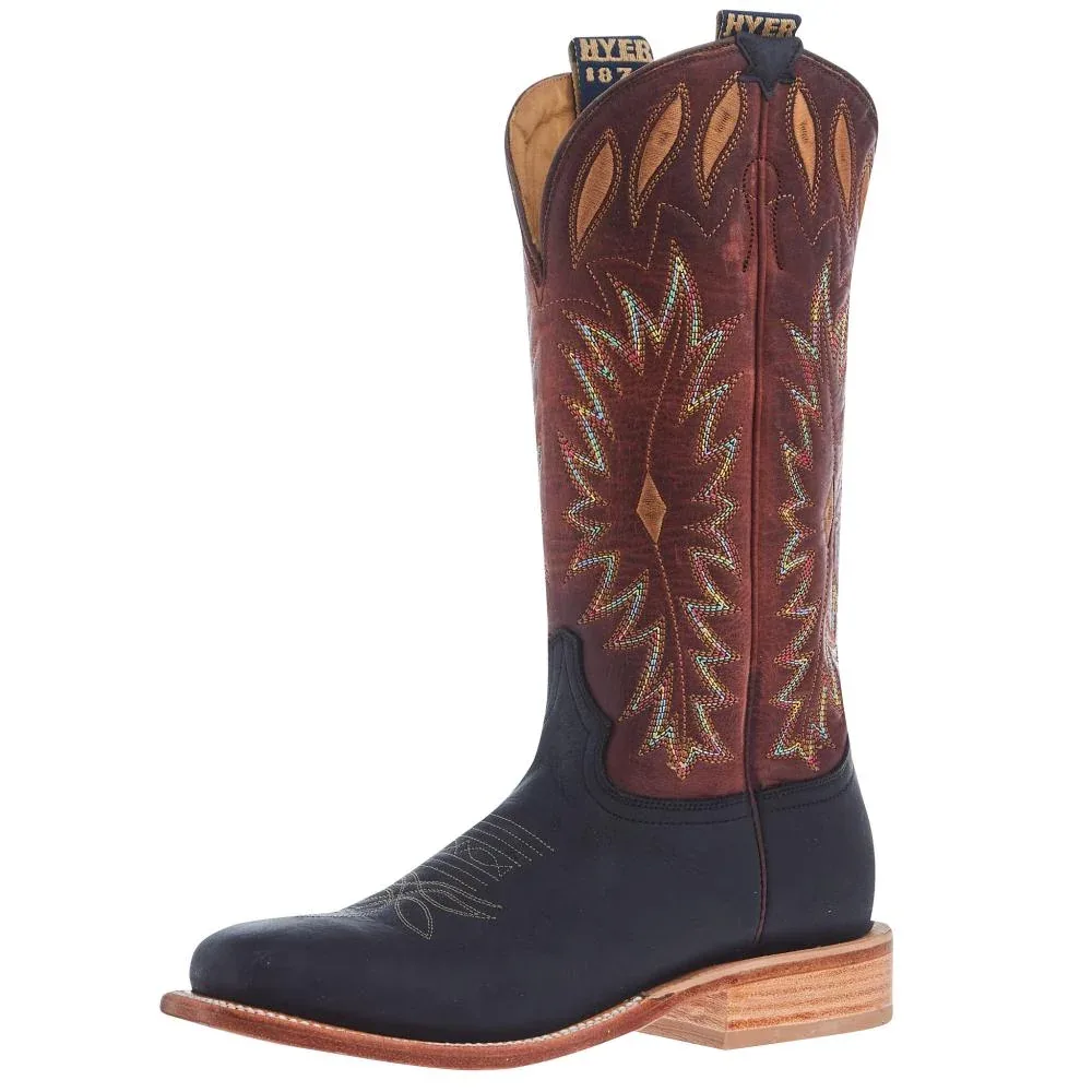 Hyer Boots Womens Cherryvale Dark Chocolate Vintage Camel 13 In Cognac Garrison Top Co