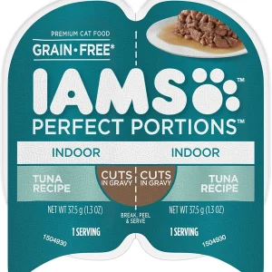 Iams Perfect Portions Indoor Cuts Tuna Canned Cat Food - 2.6 oz - Case of 24