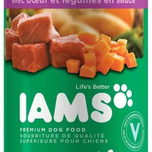 Iams ProActive Chunks with Beef, Beans, Carrots and Rice Canned Dog Food - 13 oz - Case of 12
