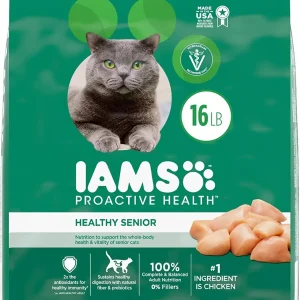 Iams ProActive Health Healthy Senior Dry Cat Food - 16 lb Bag