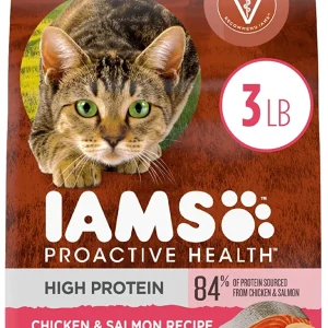 Iams ProActive Health High Protein Chicken & Salmon Dry Cat Food - 3 lb Bag