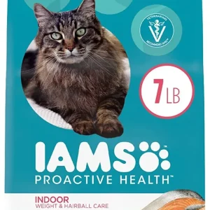 Iams ProActive Health Indoor Weight & Hairball Care Salmon Dry Cat Food - 7 lb Bag