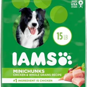 Iams ProActive Health Mini Chunks Chicken and Whole Grain Adult Dry Dog Food - 15 lb Bag