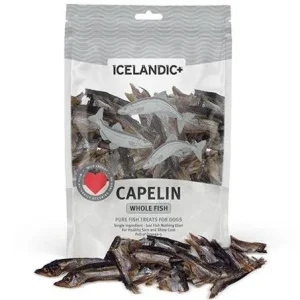 Icelandic+ Capelin Whole Fish Natural Dehydrated Cat and Dog Treats - 12 oz